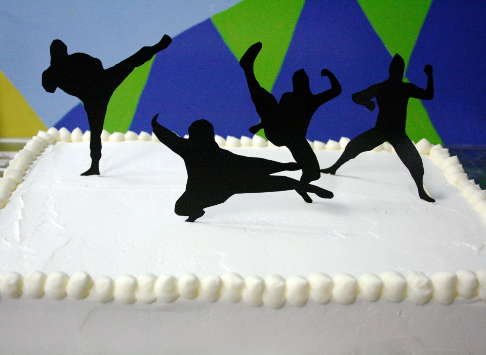 ninja party birthday cake