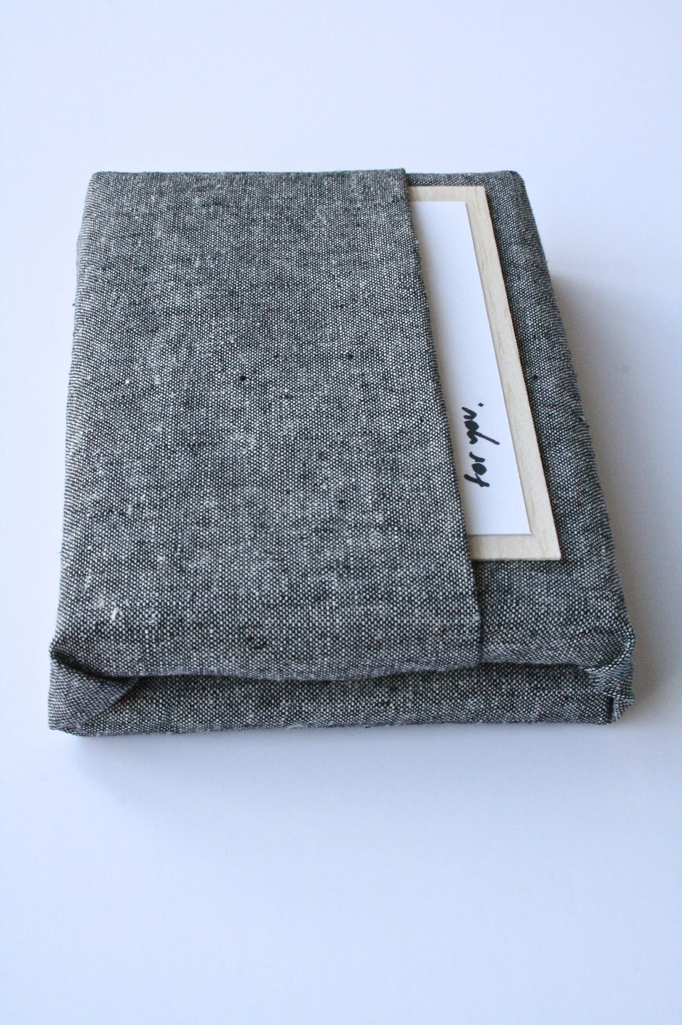 fabric gift wrapping tutorial