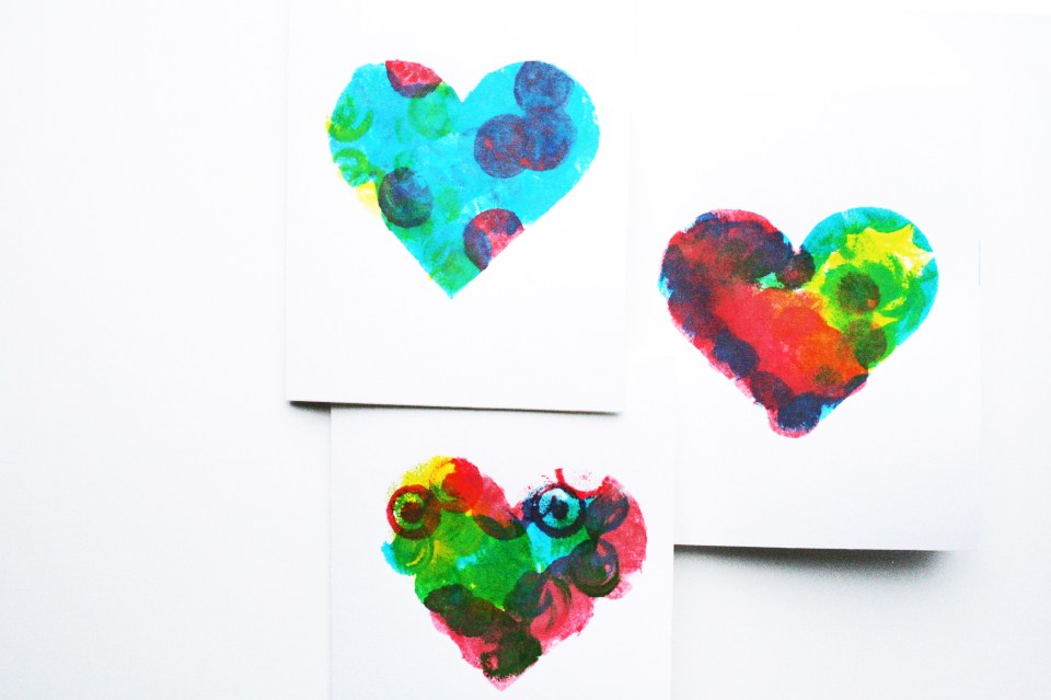 mother's day heart cards